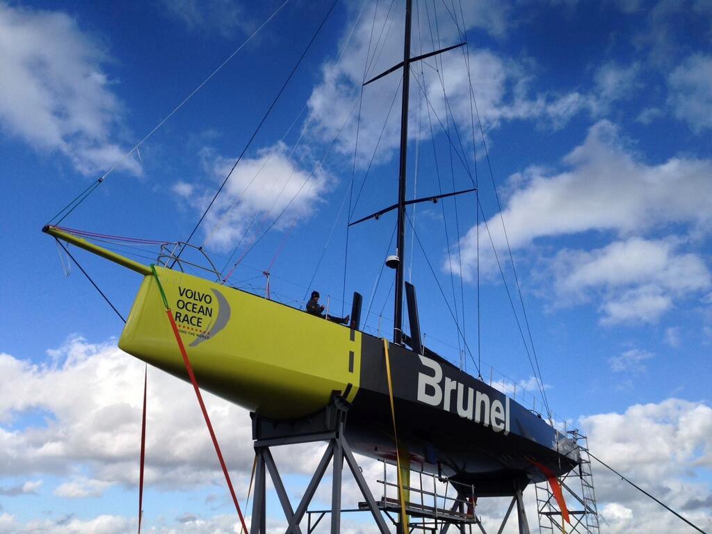 An inclining keel makes the VO65 easier to sail downwind and safer - Team Brunel - Volvo Ocean Race 2014-15 © Volvo Ocean Race http://www.volvooceanrace.com